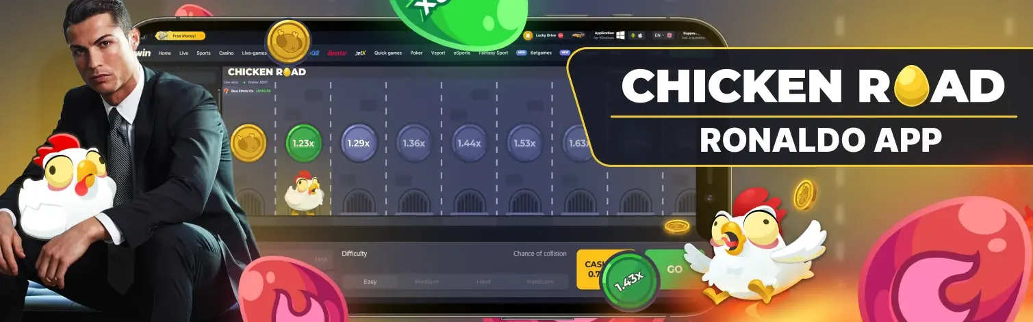 App mobile di Chicken Road Cristiano Ronaldo.