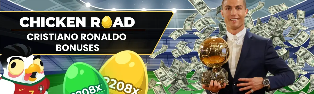 Banner bonus di Chicken Road Cristiano Ronaldo.